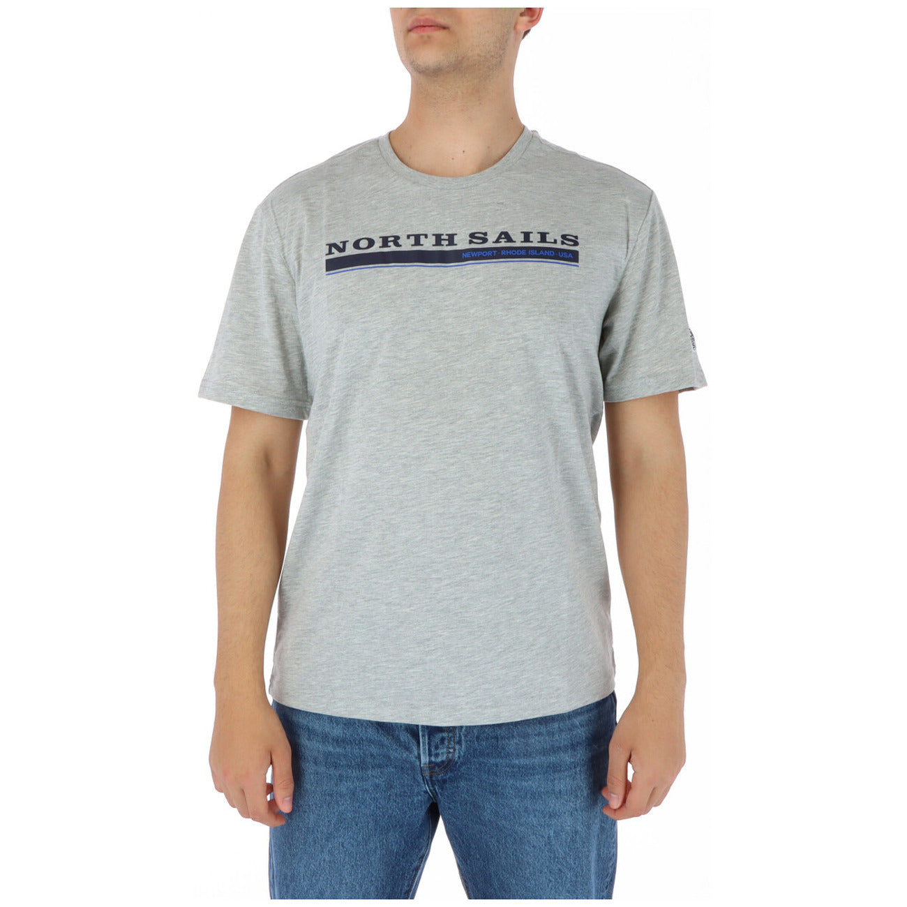 423858 North Sails T-Shirt Grigio Stampa Uomo