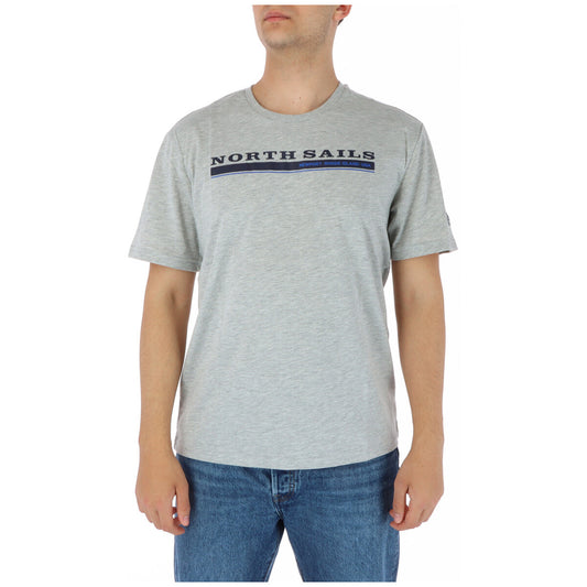 423858 North Sails T-Shirt Grigio Stampa Uomo