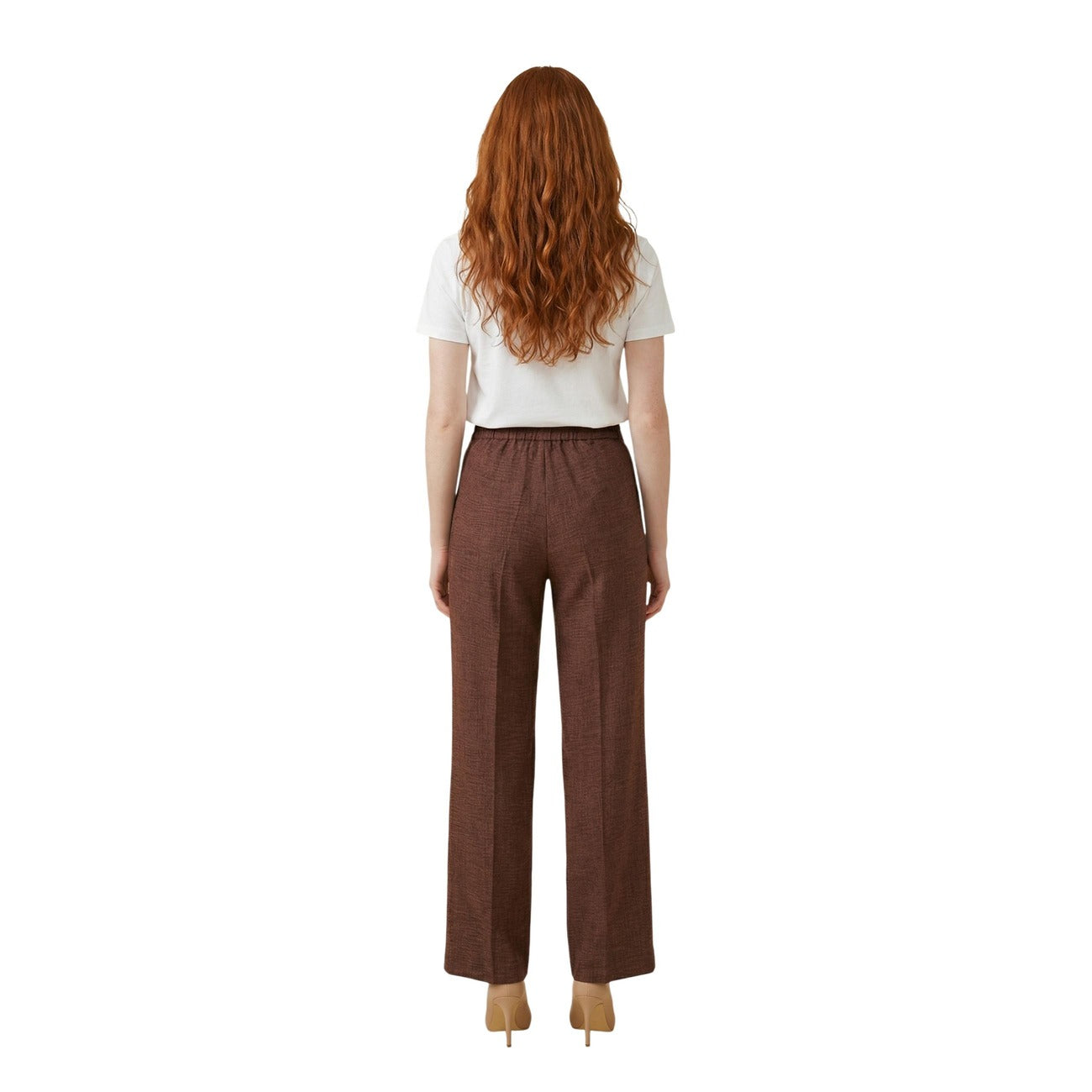 511745 Artigli Pantaloni Marroni Donna Primavera/Estate