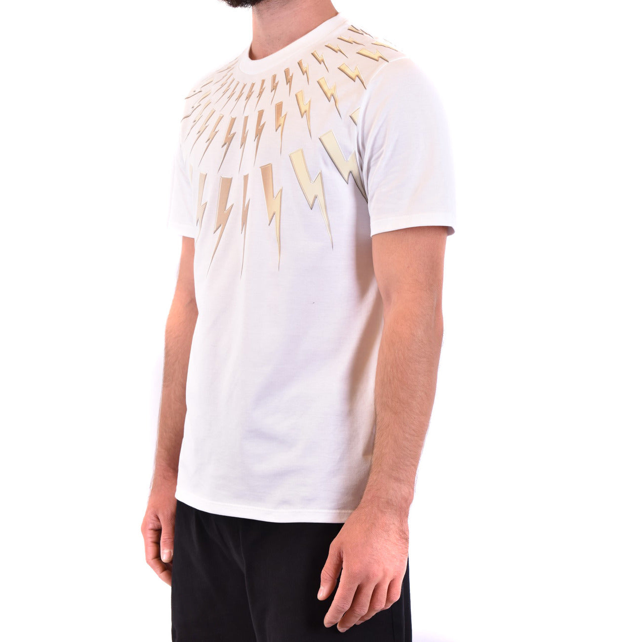 2431752 Neil Barrett T-shirt Bianca Stampa Uomo