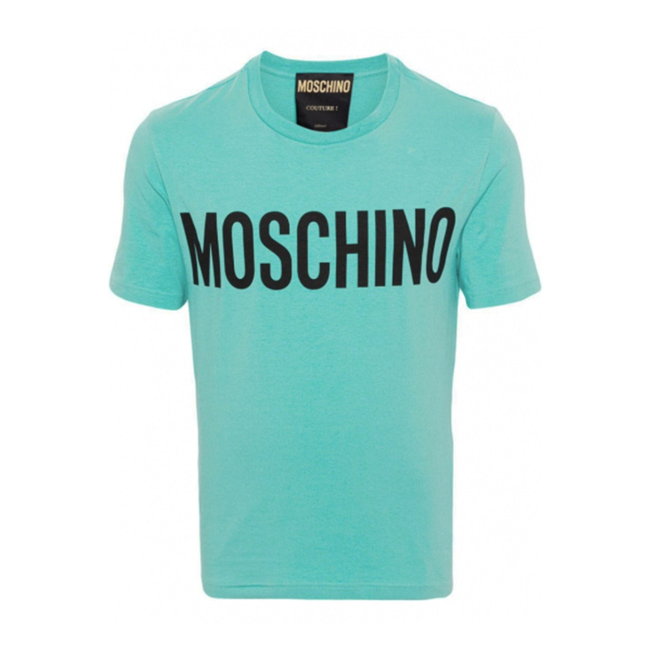 2425094 Moschino T-Shirt Azzurra Stampa Uomo
