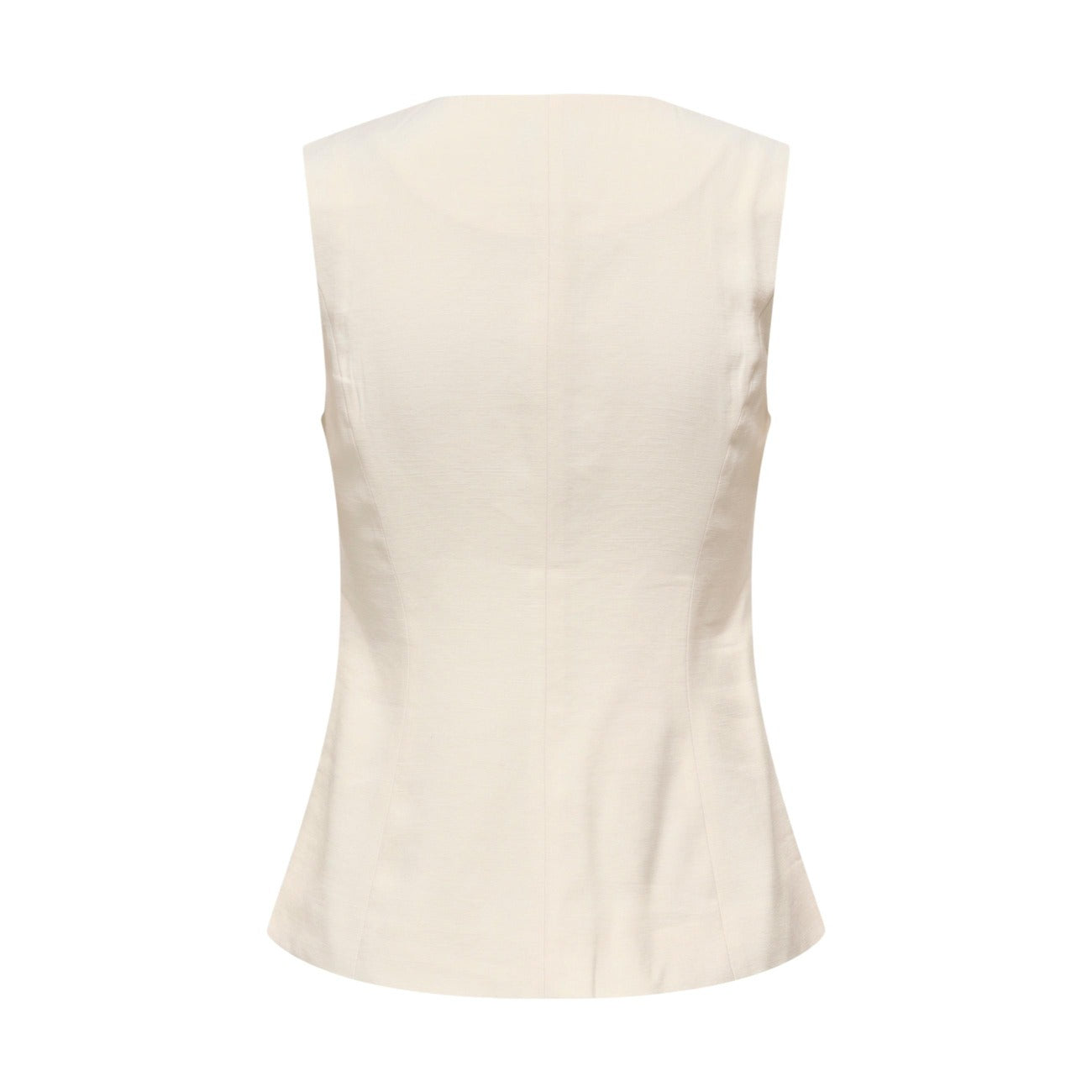 517466 Only Gilet Beige Smanicato Donna