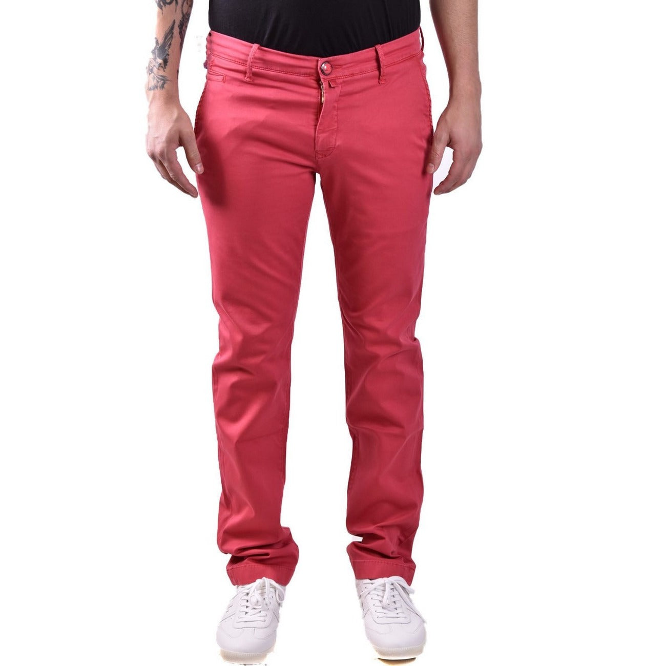 2437791 Jacob Cohen Pantaloni Rosso 100% Cotone Uomo