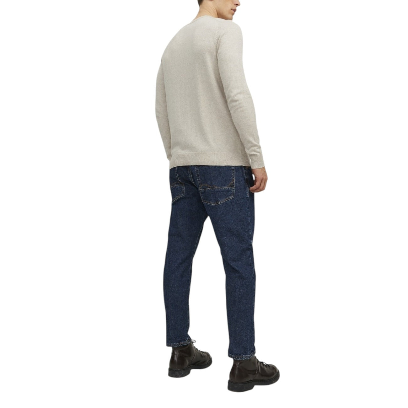 2364920 Jack & Jones Maglia Beige Cotone Nylon Viscosa Uomo