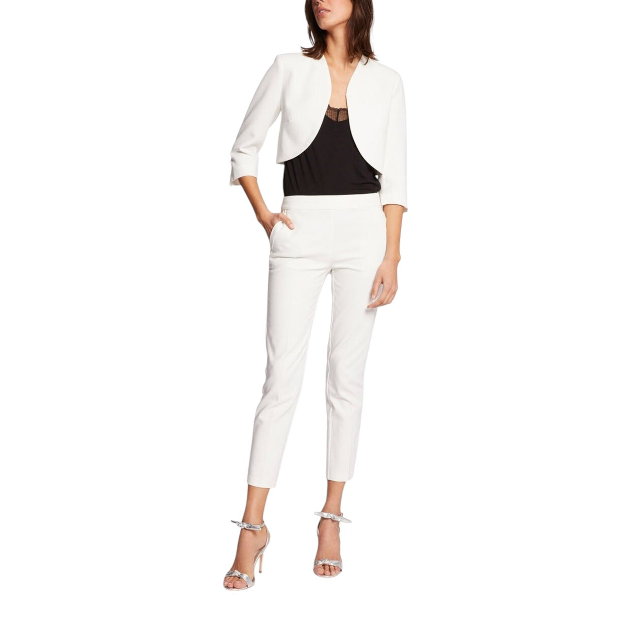 2411560 Morgan De Toi Giacca Bianca Maniche 3/4 Donna