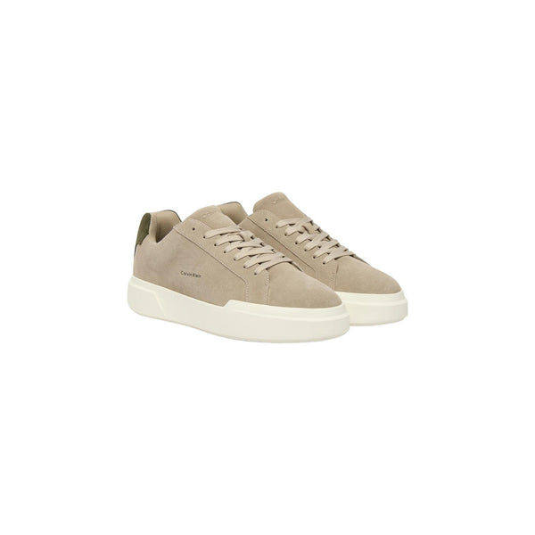 Sneakers Beige Pelle Uomo