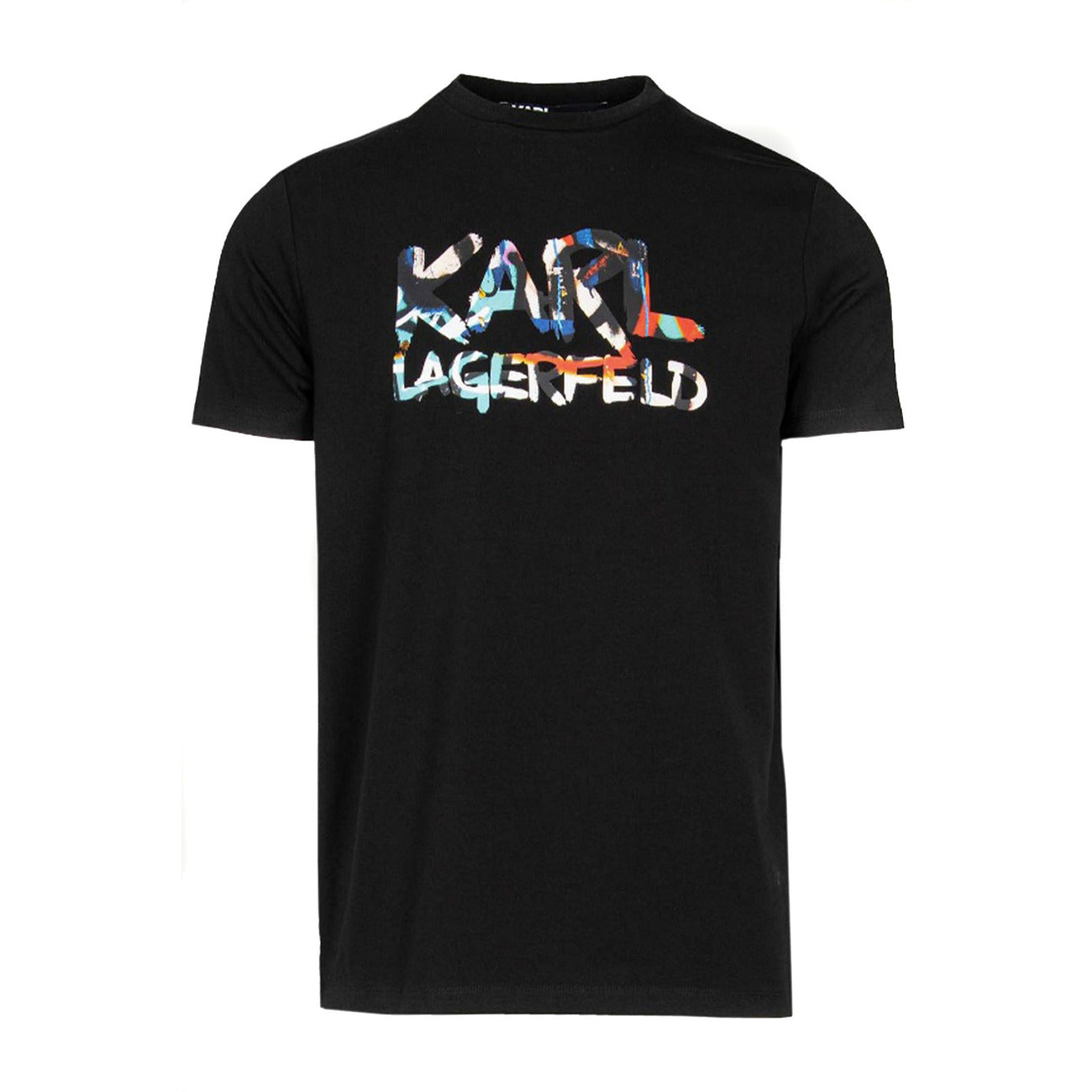 2442509 Karl Lagerfeld T-shirt Nera Stampa Uomo