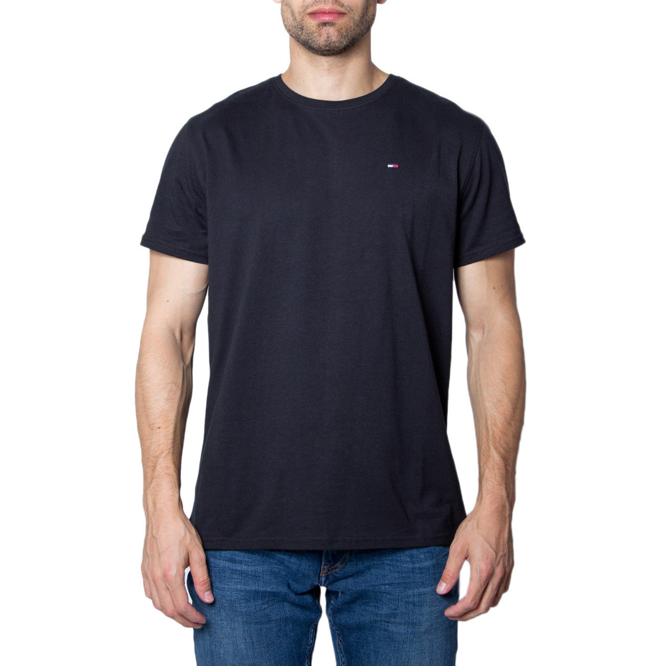 168285 Tommy Hilfiger T-Shirt Nero Cotone Uomo