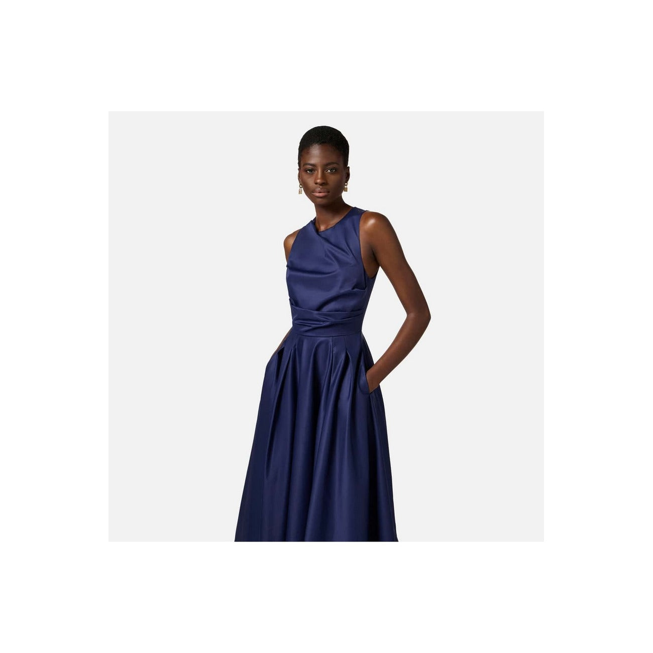 493979 Elisabetta Franchi Abito Blu Donna Primavera/Estate