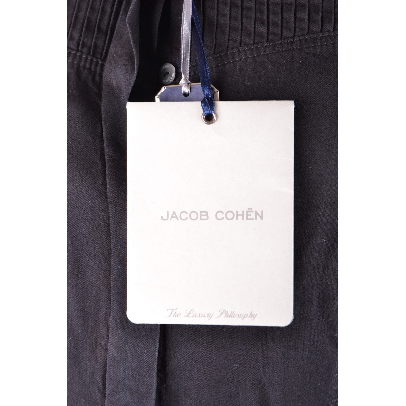 2437783 Jacob Cohen Camicia Nera Lyocell Bottoni Made Italy Donna