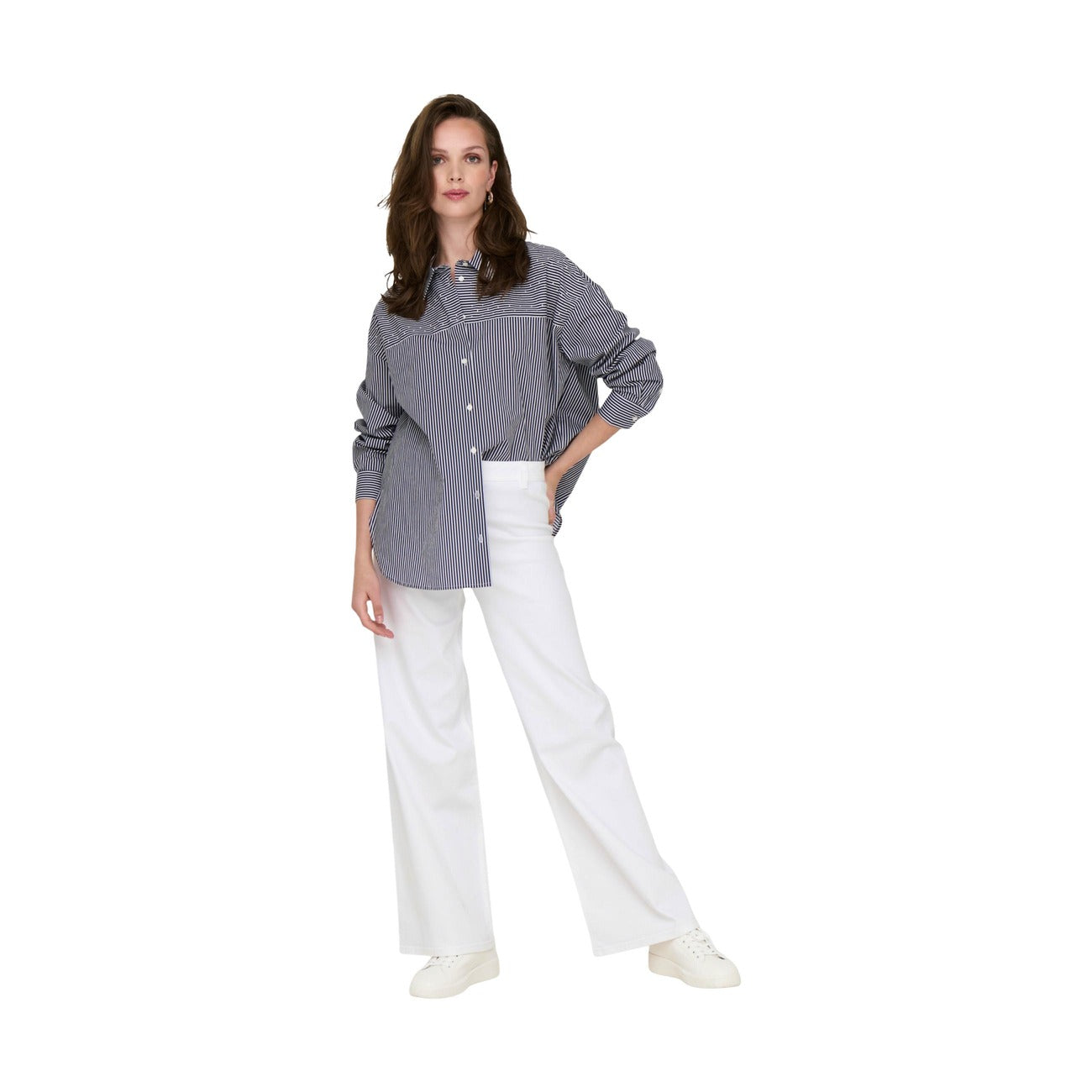 517448 Jacqueline De Yong Pantaloni Bianchi Donna