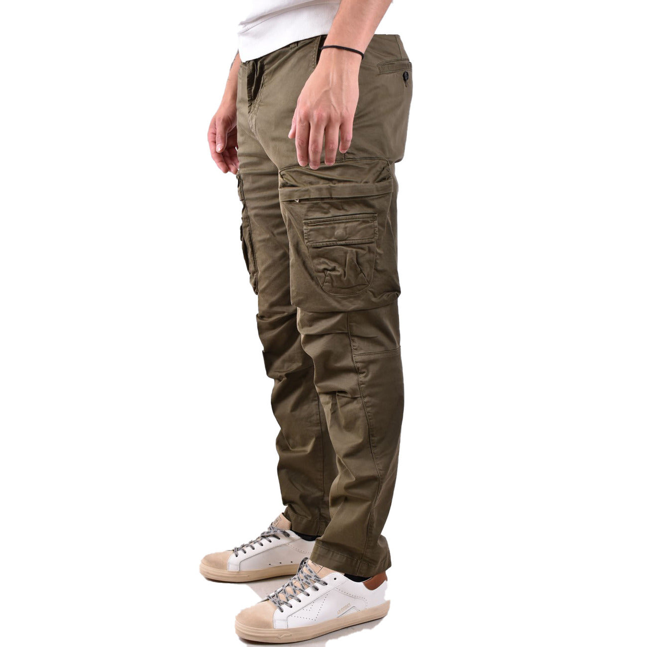 2434567 Diesel Pantaloni Verde 100% Cotone Uomo
