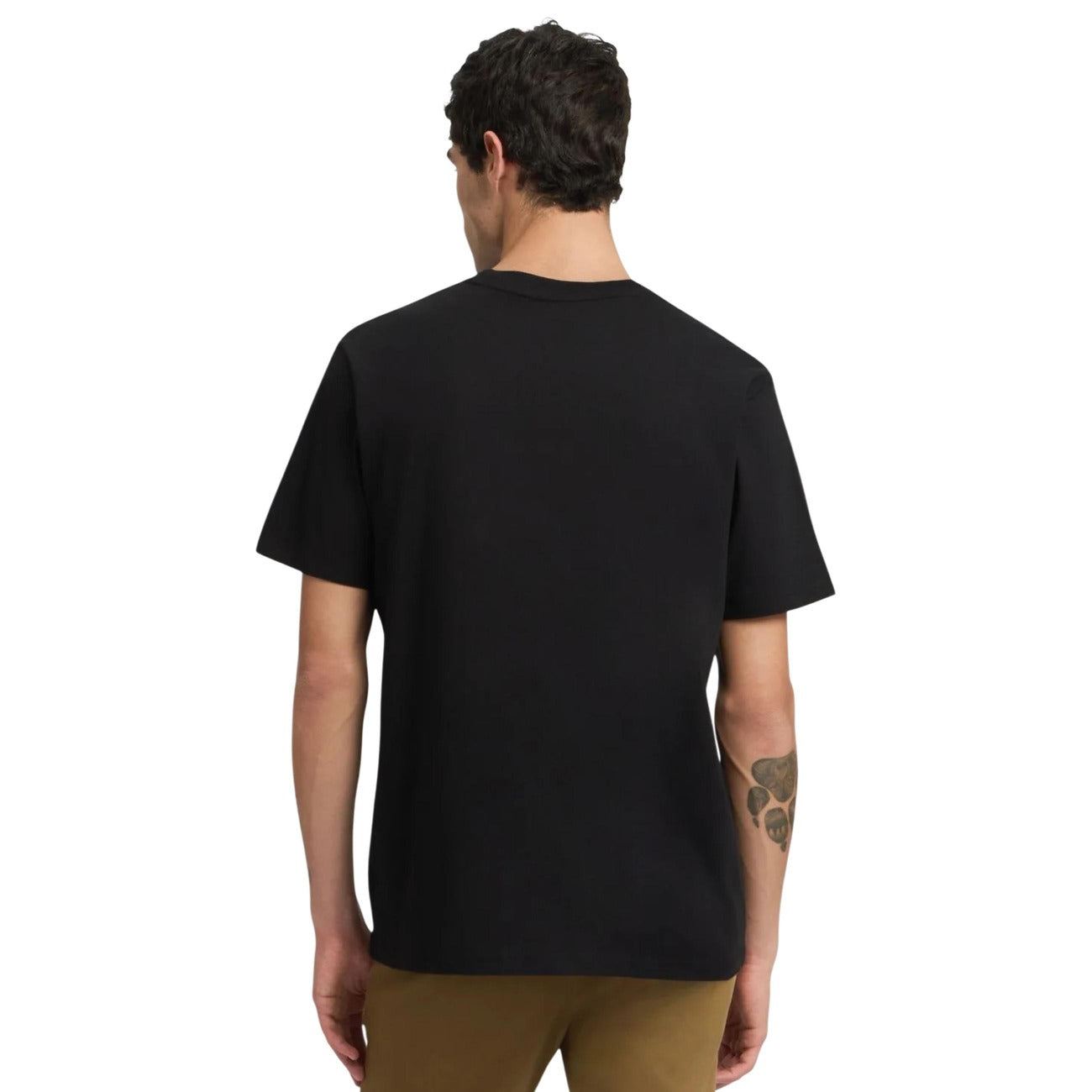 2458121 Replay T-Shirt Nera 100% Cotone Uomo
