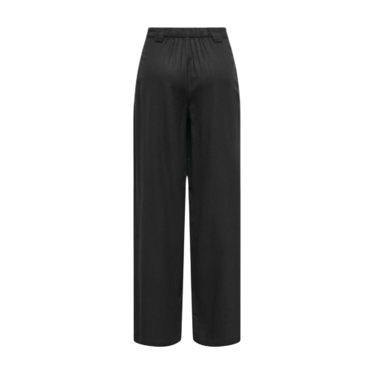 515658 Only Pantaloni Neri Lino Viscosa Donna