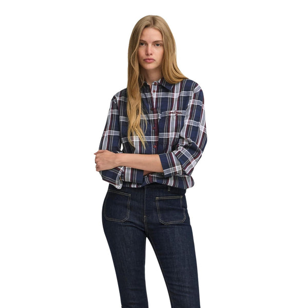 Surani Long Sleeve Check Embroidery Shirt Wvn Camicia Donna