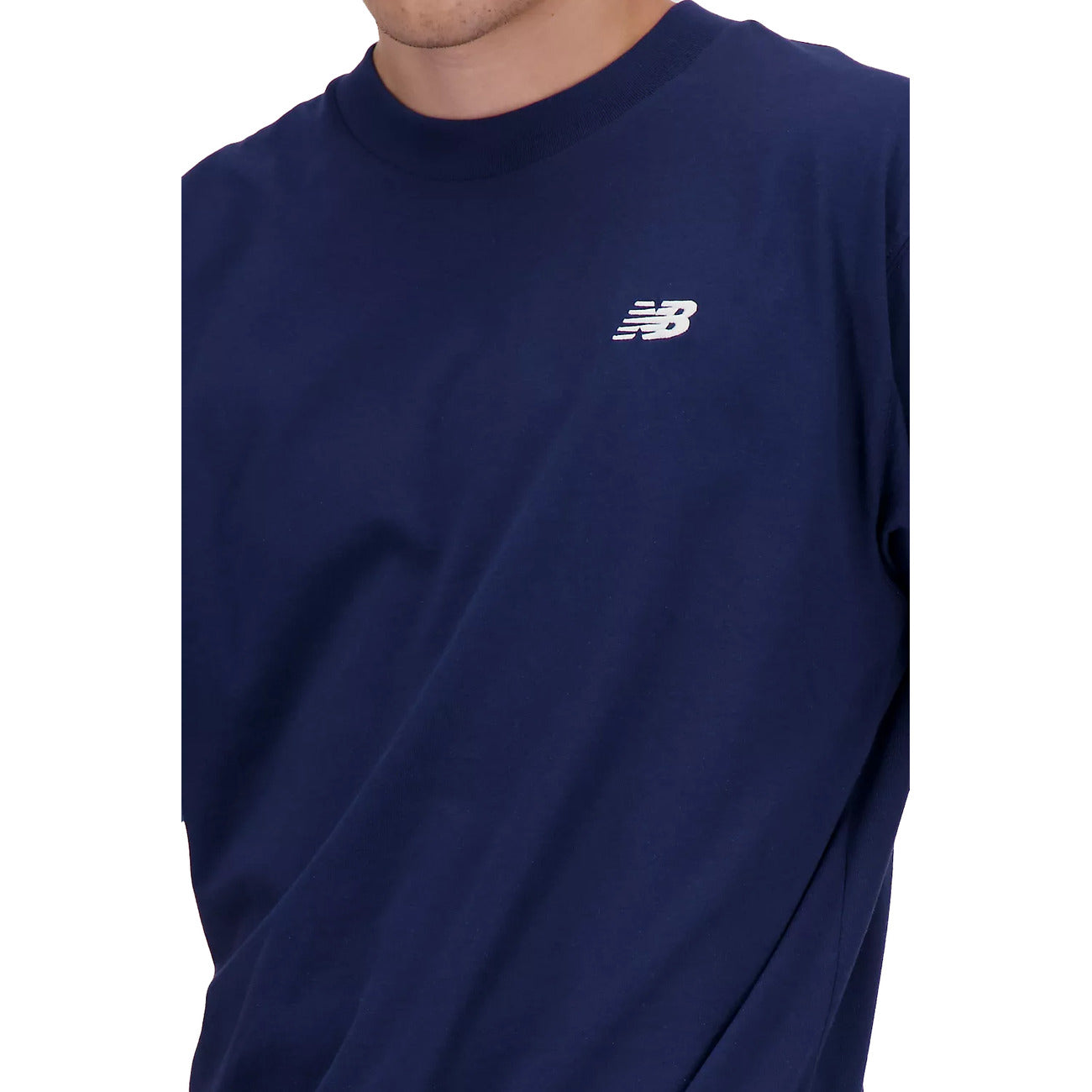 2238100 New Balance T-Shirt Blu Monocromo Uomo