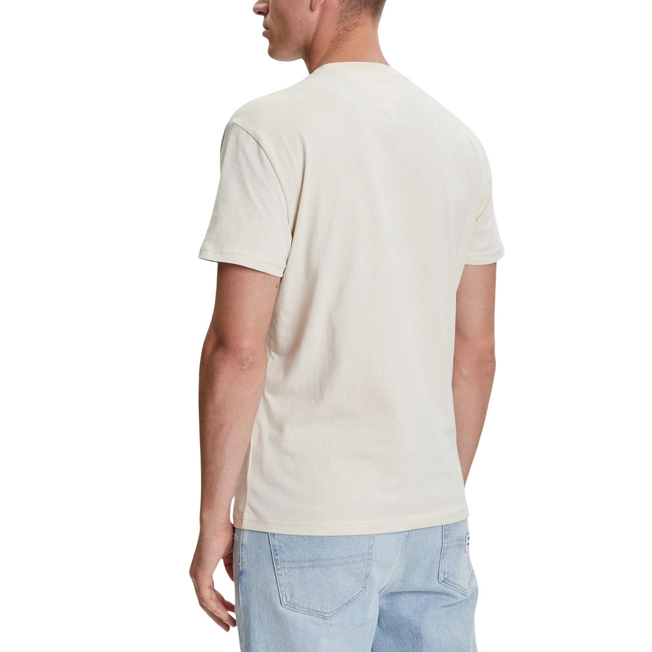 2447150 Tommy Hilfiger Jeans T-shirt Beige Cotone Organico Uomo