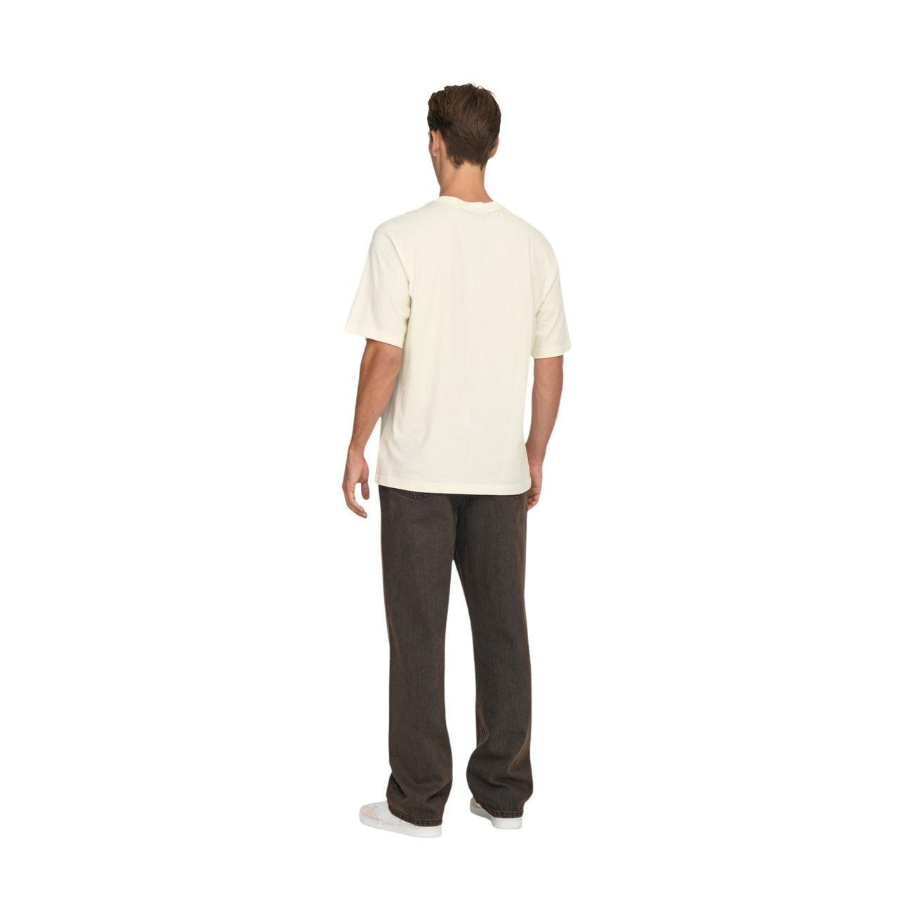 2449060 Only & Sons T-shirt Bianca Stampa Uomo