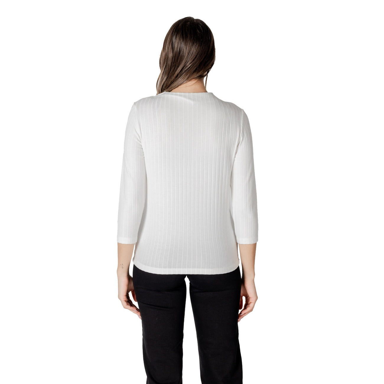 484298 Street One Maglia Bianca Maniche Lunghe Bottoni Donna