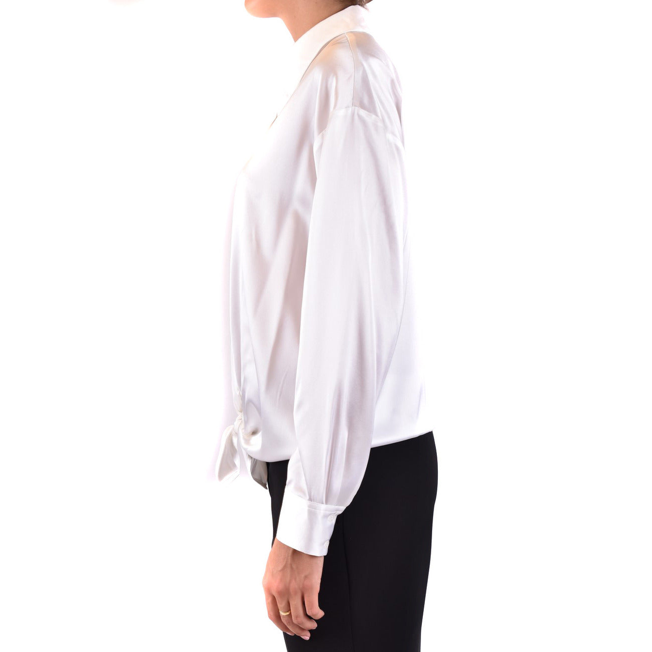 2423374 Pinko Camicia in Seta Bianca Donna