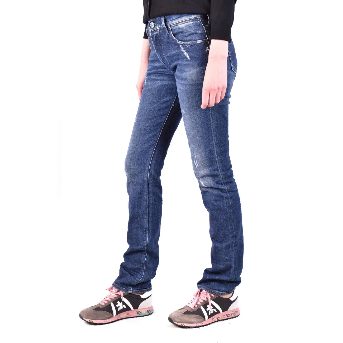 2437759 Jacob Cohen Jeans Blu Cotone Tasche Made Italy Donna