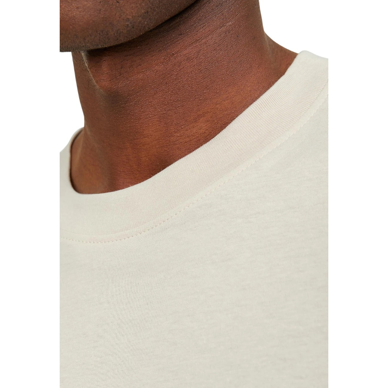 2325798 Jack & Jones T-Shirt Beige Monocromo Uomo