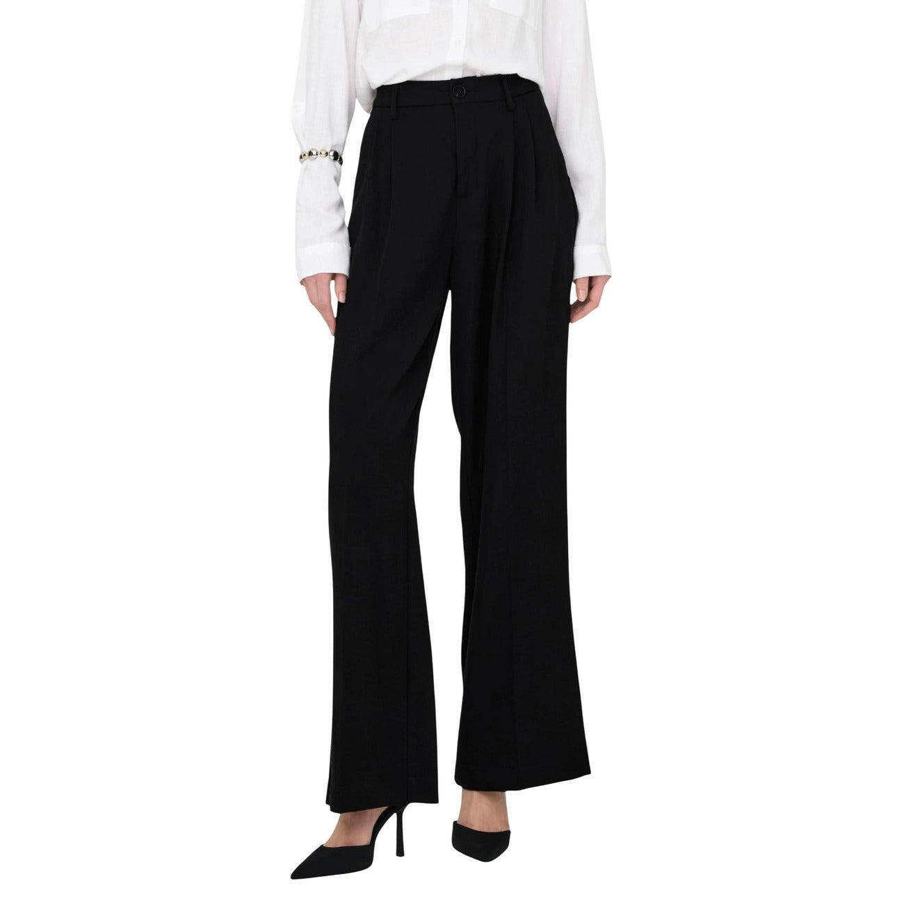 514467 Jacqueline De Yong Pantaloni Neri Donna Primavera/Estate