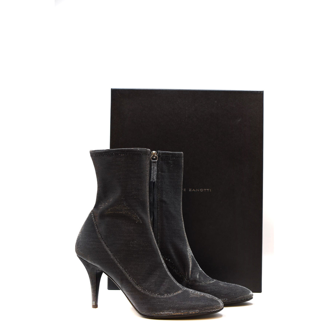 2437852 Giuseppe Zanotti Stivaletti Grigi Cerniera Tacco a Spillo Donna