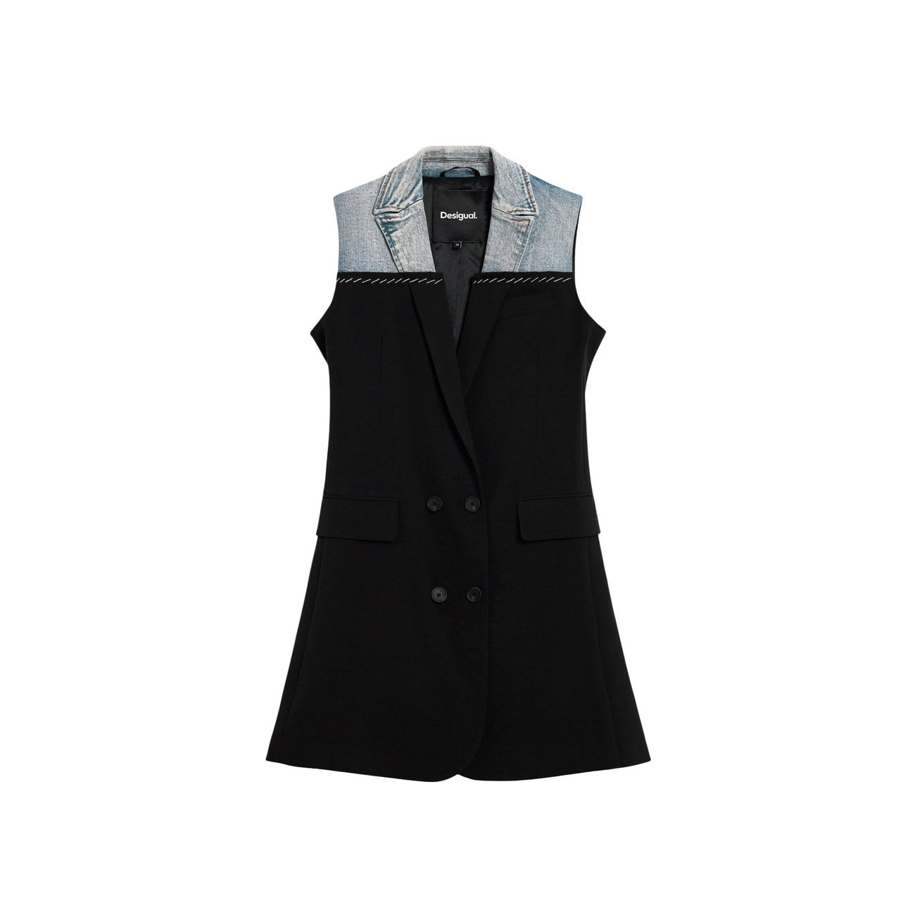 506347 Desigual Abito Nero Donna Primavera/Estate