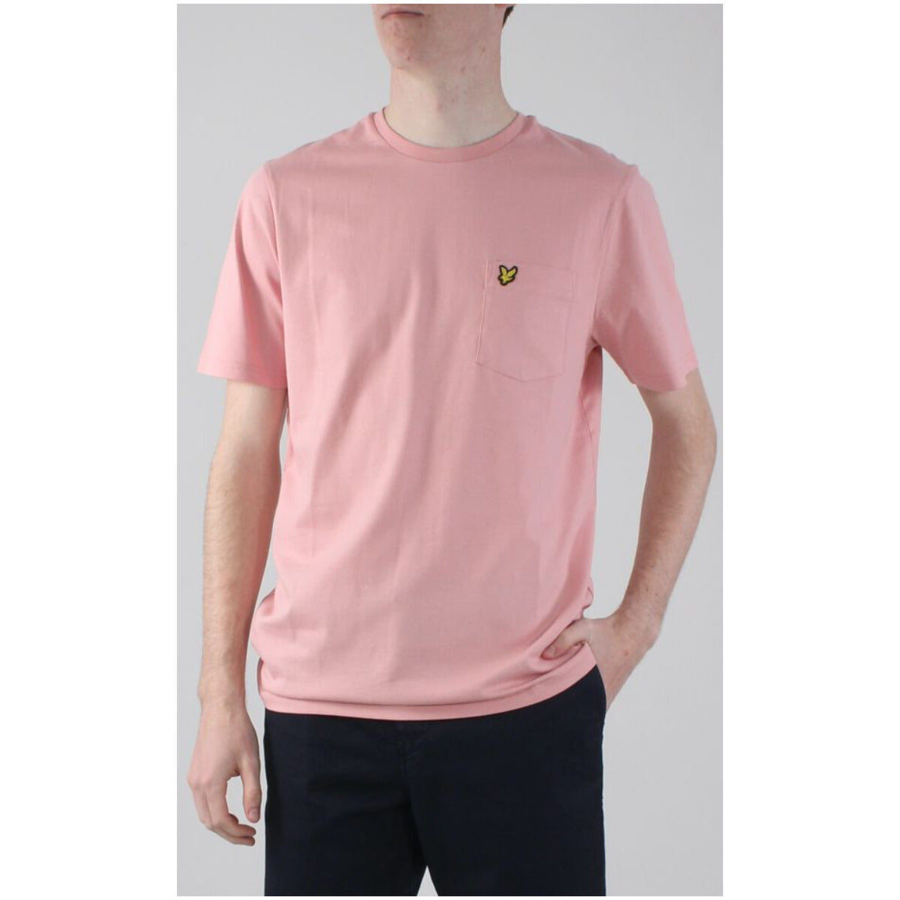 2324887 Lyle & Scott T-Shirt Rosa Stampa Tasca Uomo