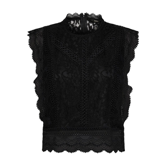 403790 Only Blouse Nera Smanicata Donna