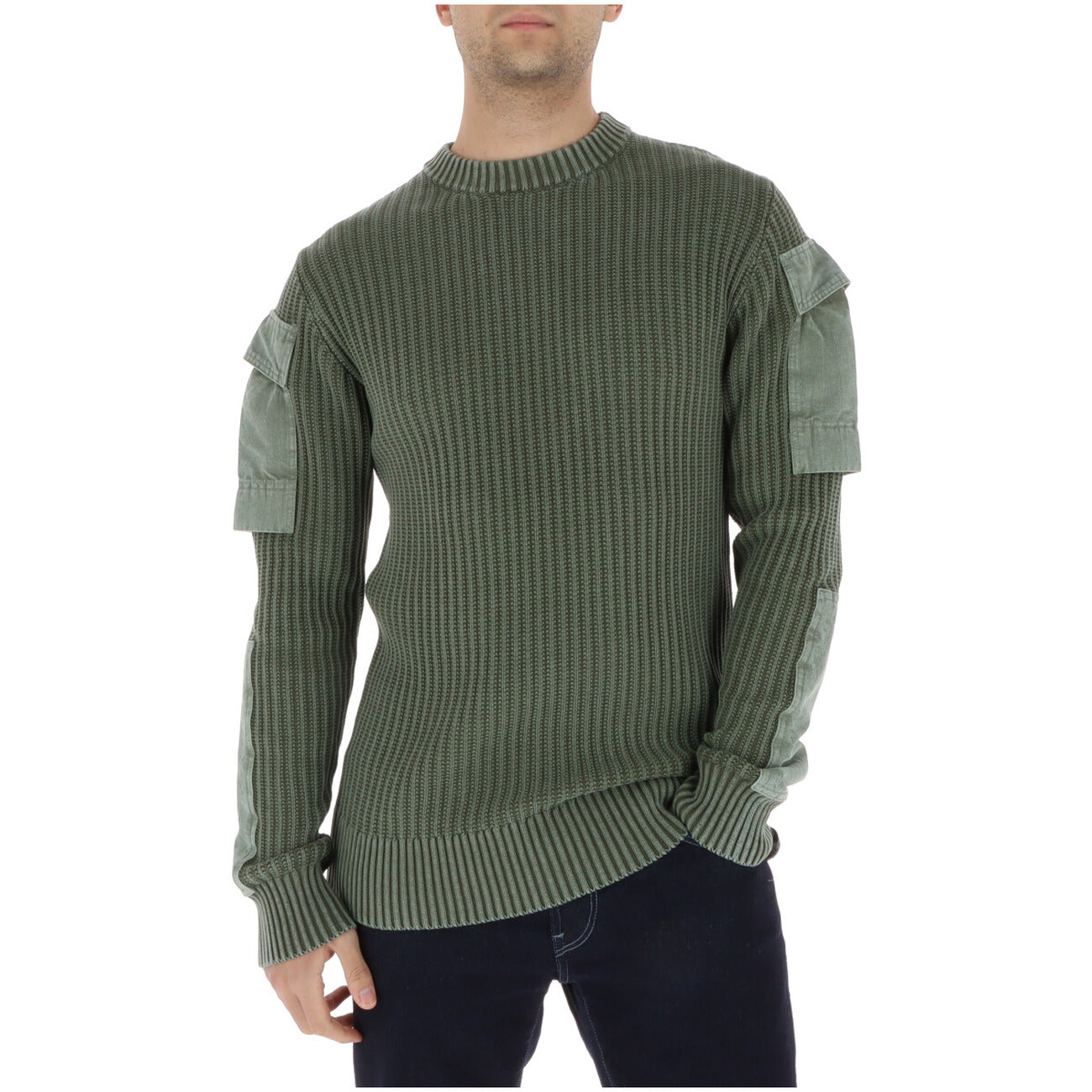 2457977 G-Star Maglia Verde Cotone Tasche Laterali Uomo