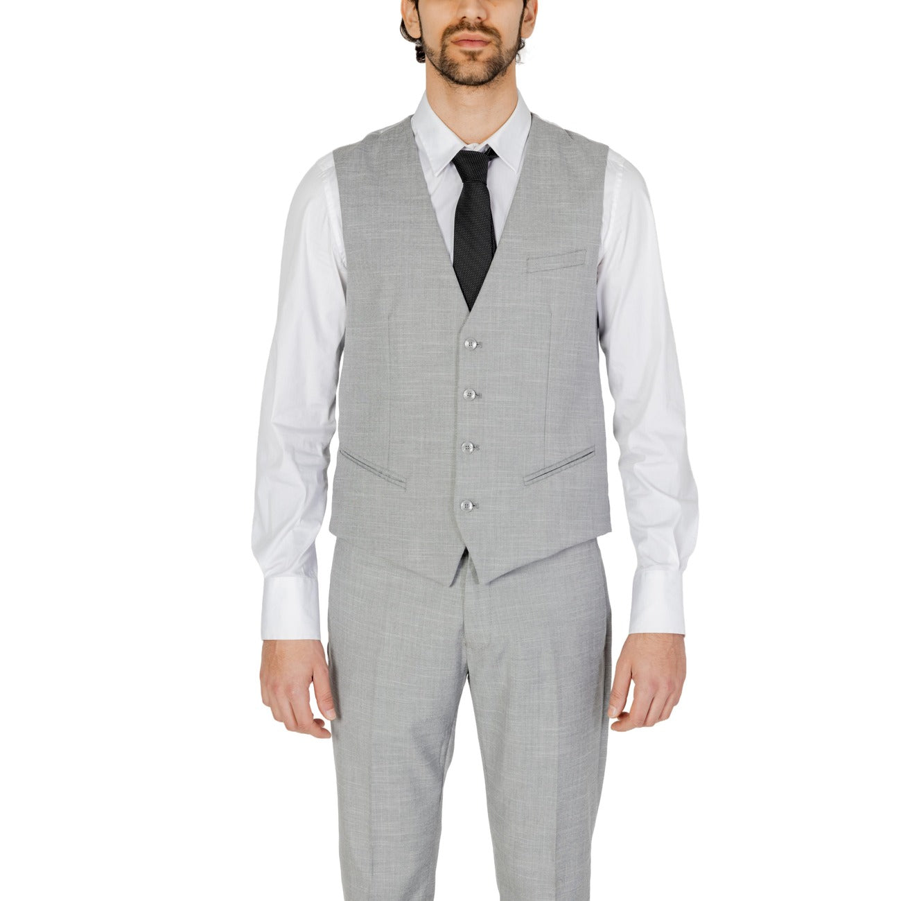 2332062 Antony Morato Gilet Grigio Smanicato Uomo