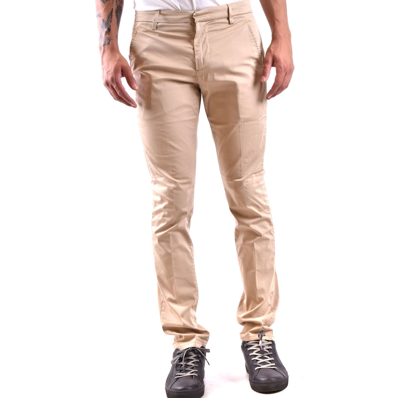 2429594 Dondup Pantaloni Beige 100% Cotone Uomo