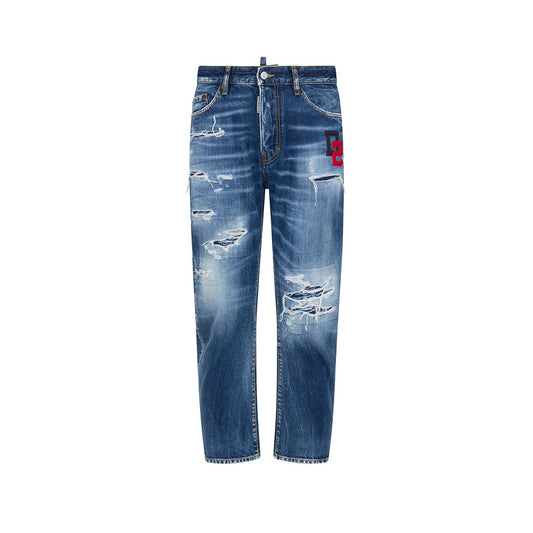 2423349 Dsquared2 Jeans Blu Effetto Consumato Uomo