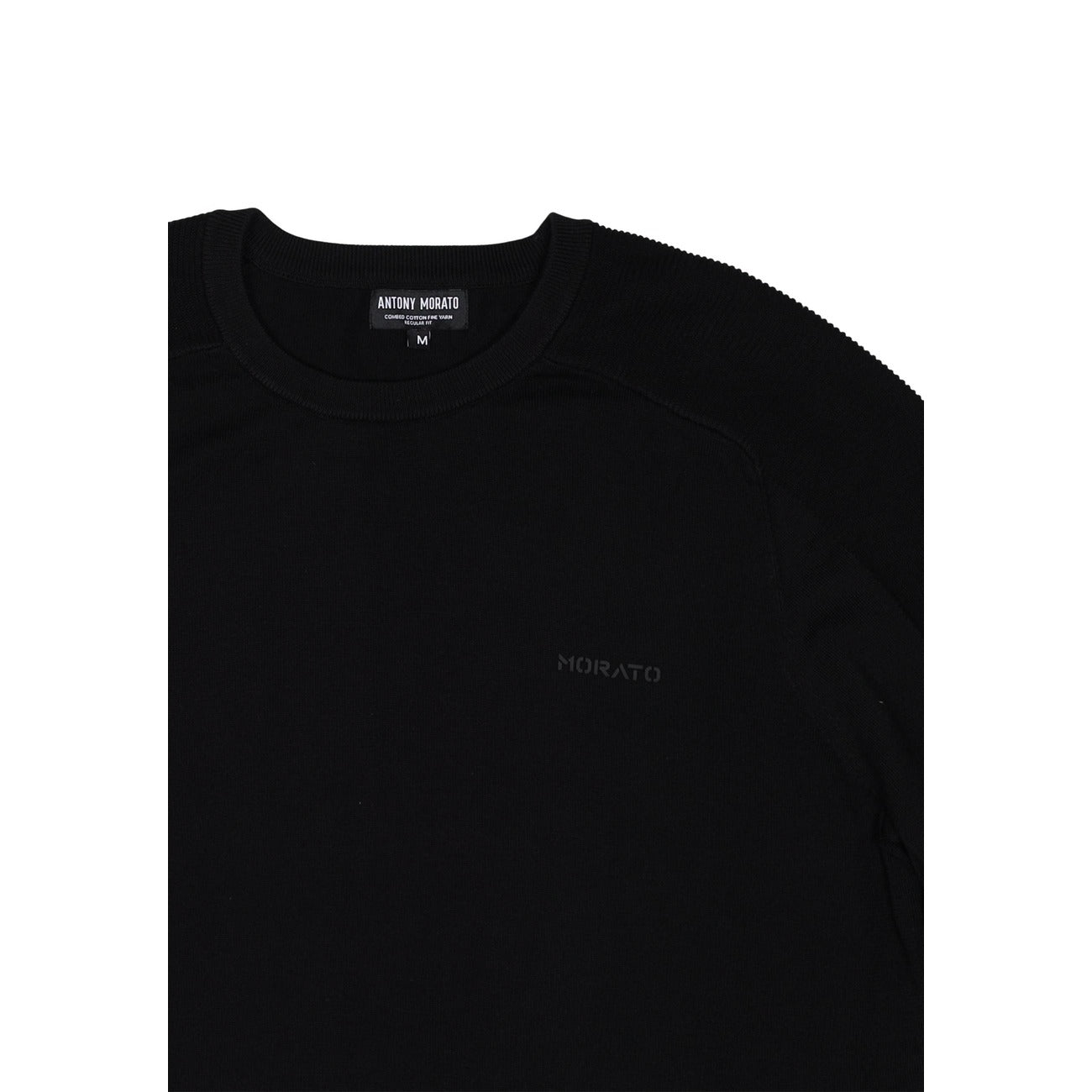2452217 Antony Morato Maglia Nera Cotone Uomo