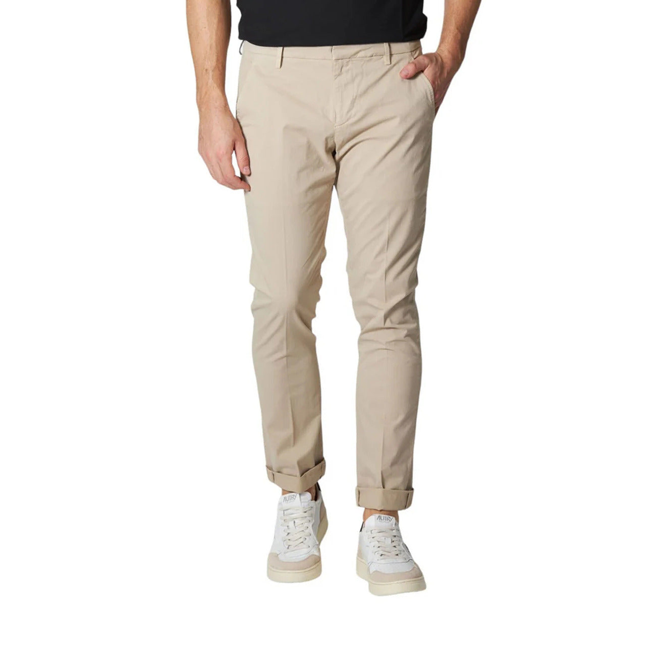 2429952 Dondup Pantaloni Beige Cotone Elastan Uomo