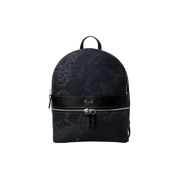 Alviero Martini 1ᴬ Classe Geo Black Zaino Medio Nero con Fascia Saffiano