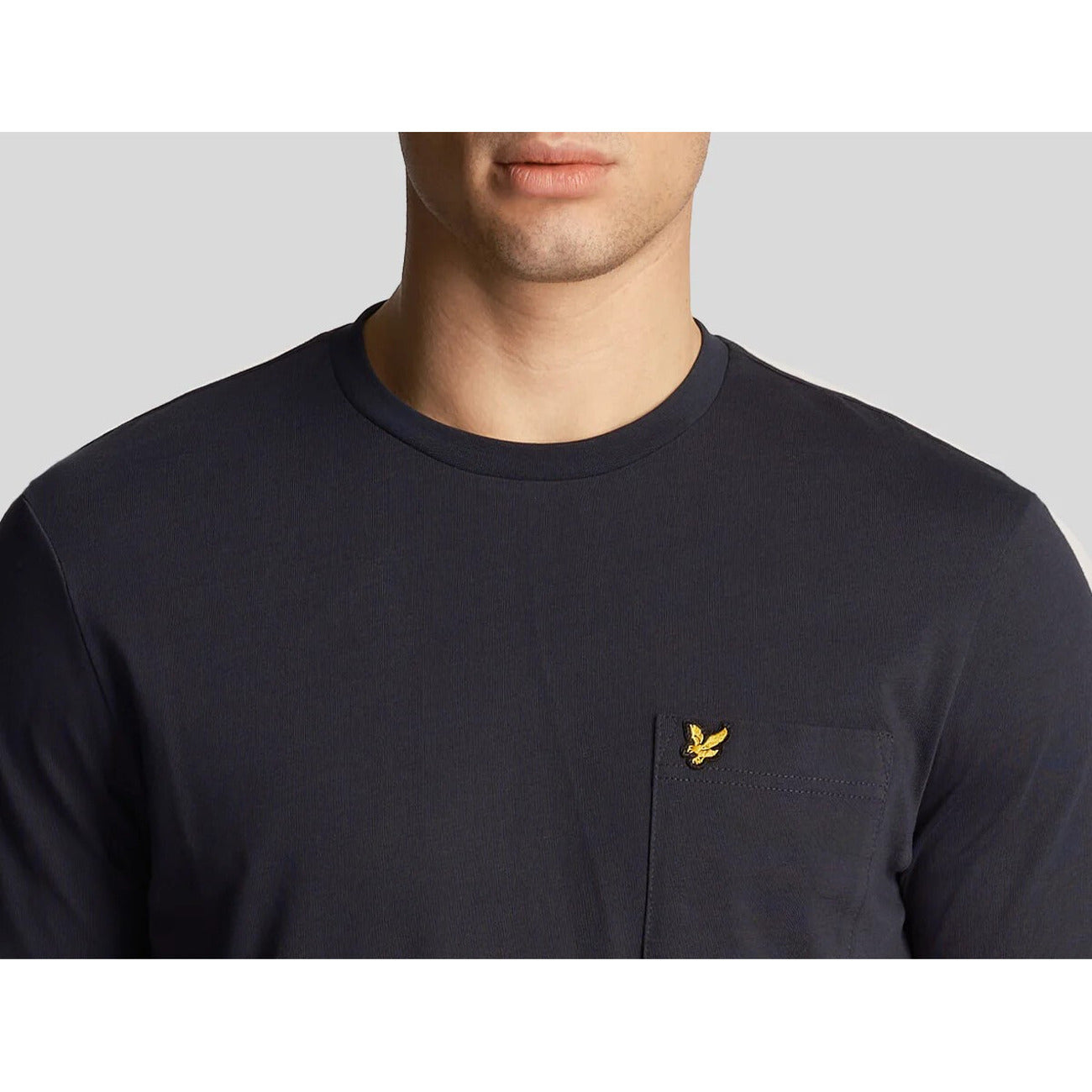 2324897 Lyle & Scott T-Shirt Blu Stampa Tasca Uomo