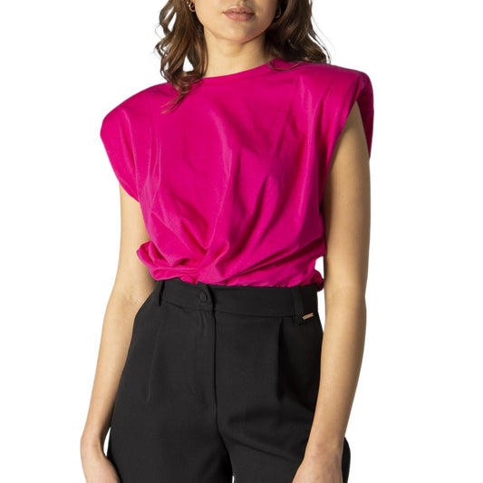 254463 Hanny Deep Top Fucsia Smanicato Donna