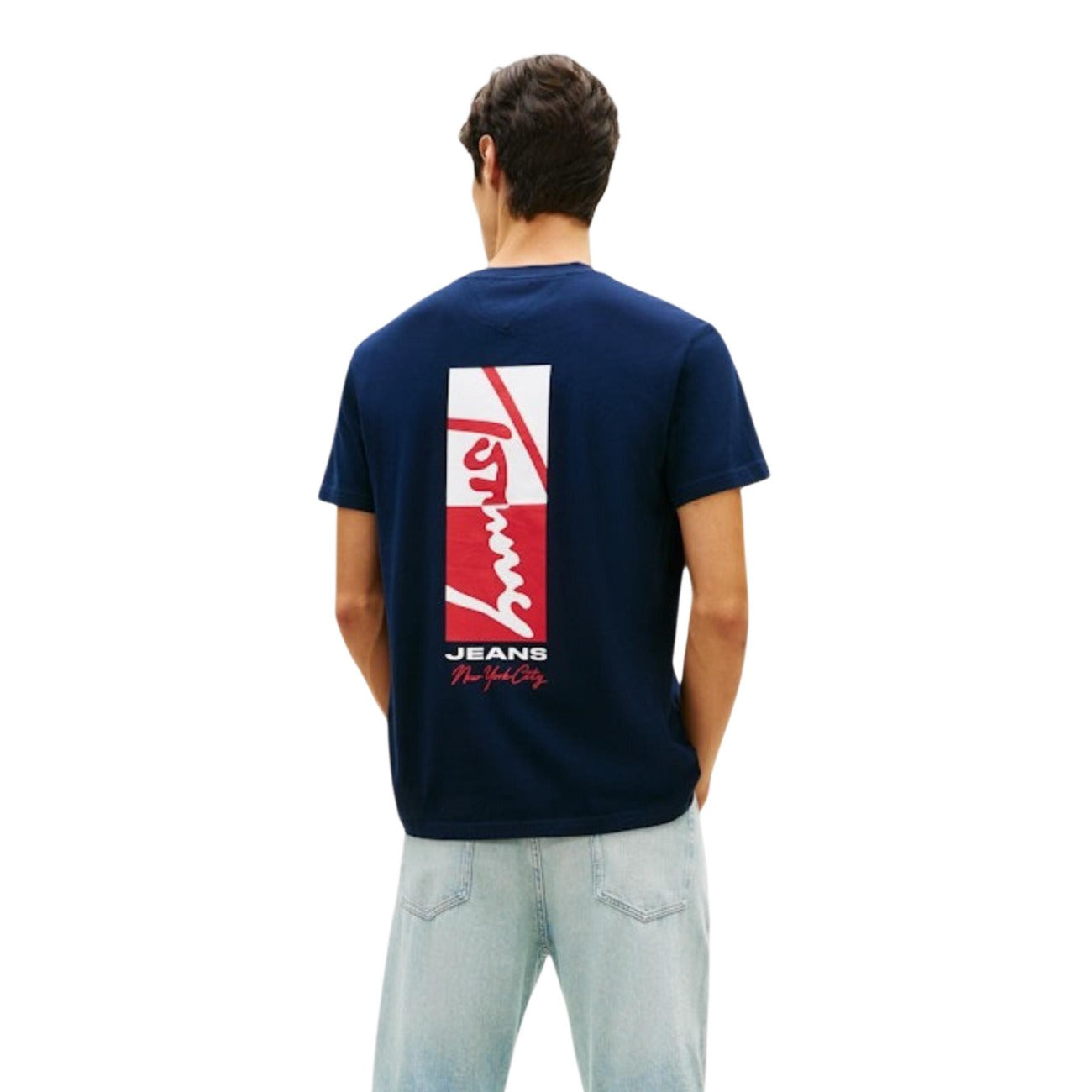 2457411 Tommy Hilfiger Jeans T-Shirt Blu Uomo