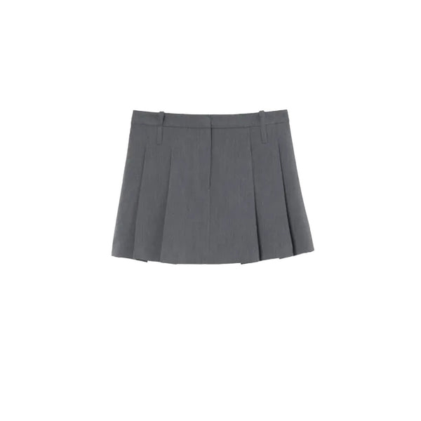 Gonna Grigia Donna Poliestere 72% Elastan
