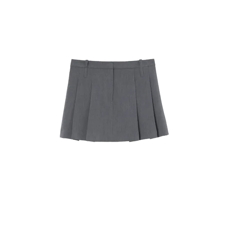 Gonna Grigia Donna Poliestere 72% Elastan