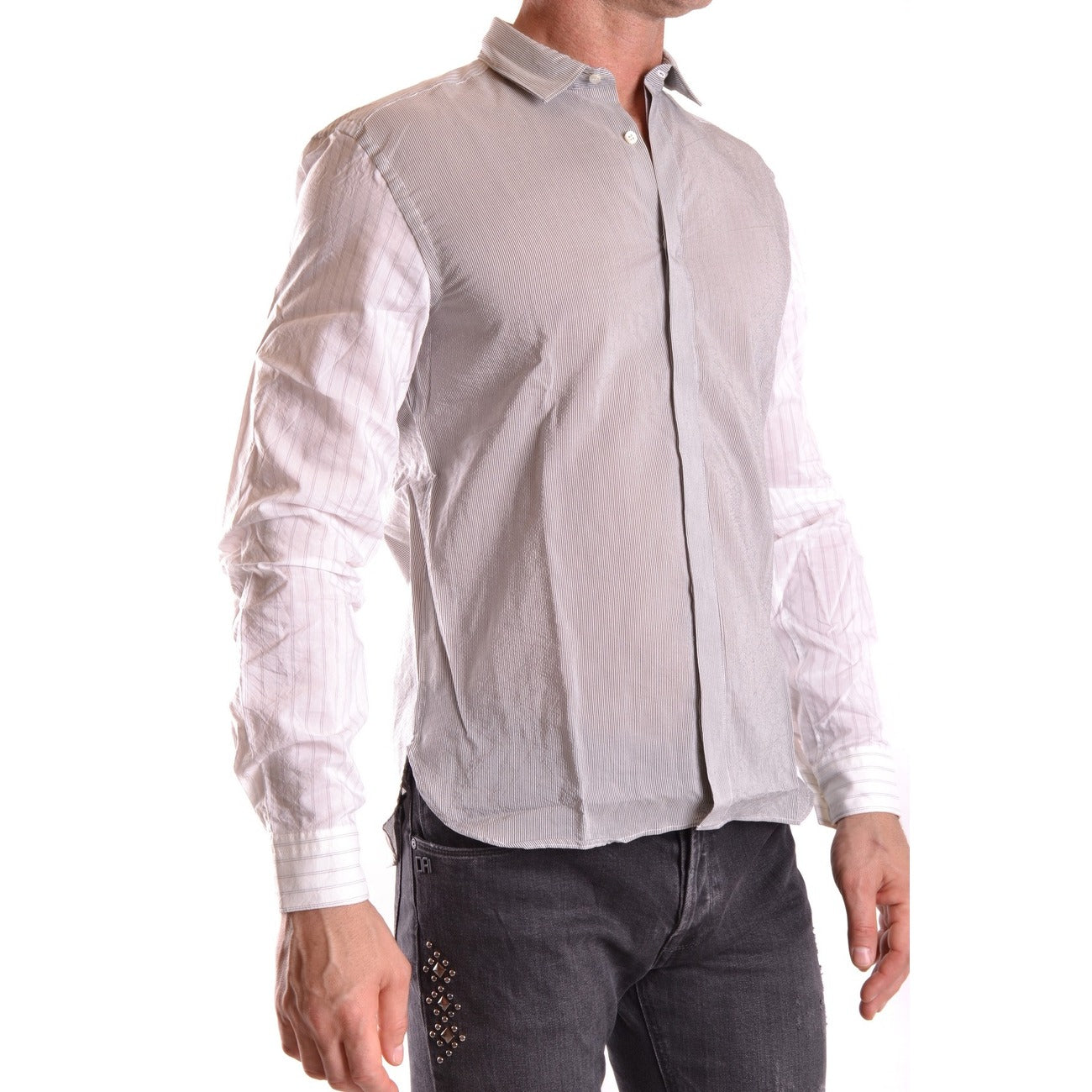 2432071 Neil Barrett Camicia Multicolore Righe Maniche Lunghe Uomo
