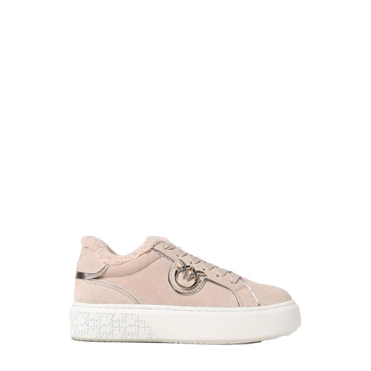 2438323 Pinko Sneakers Rosa Donna Camoscio 100% Plateau