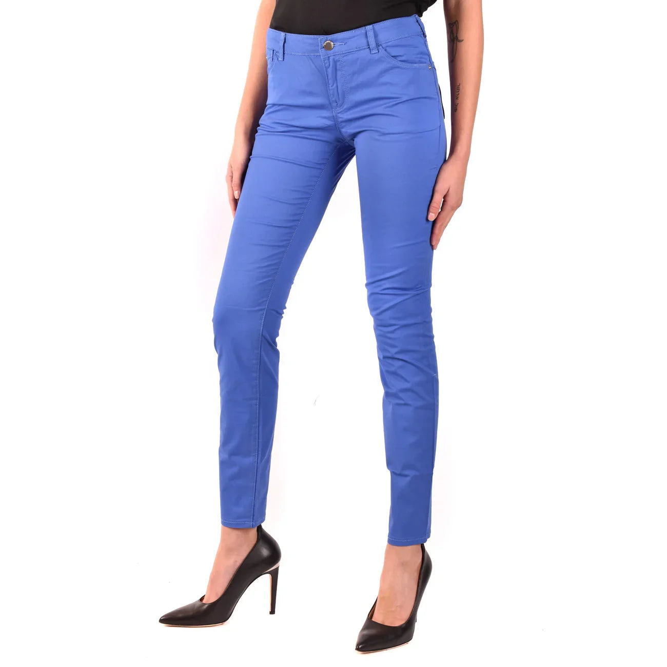 487492 Emporio Armani Pantaloni Blu Donna