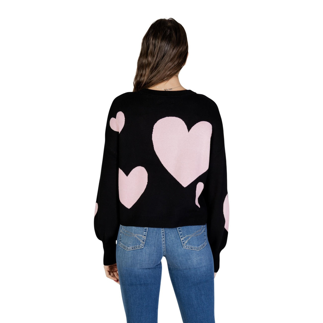 506093 Only Maglia Nera Maniche Lunghe Donna