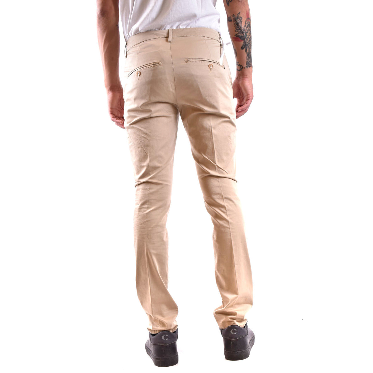 2429594 Dondup Pantaloni Beige 100% Cotone Uomo