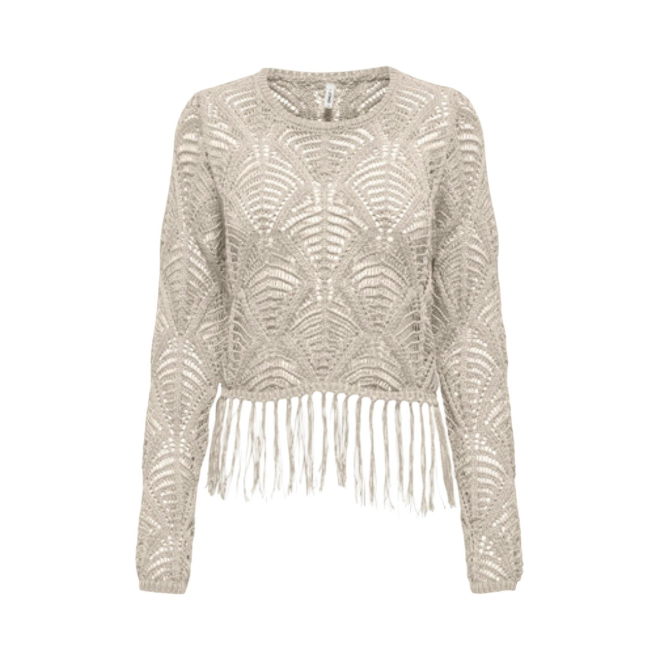 515663 Only Maglia Beige Maniche Lunghe Donna