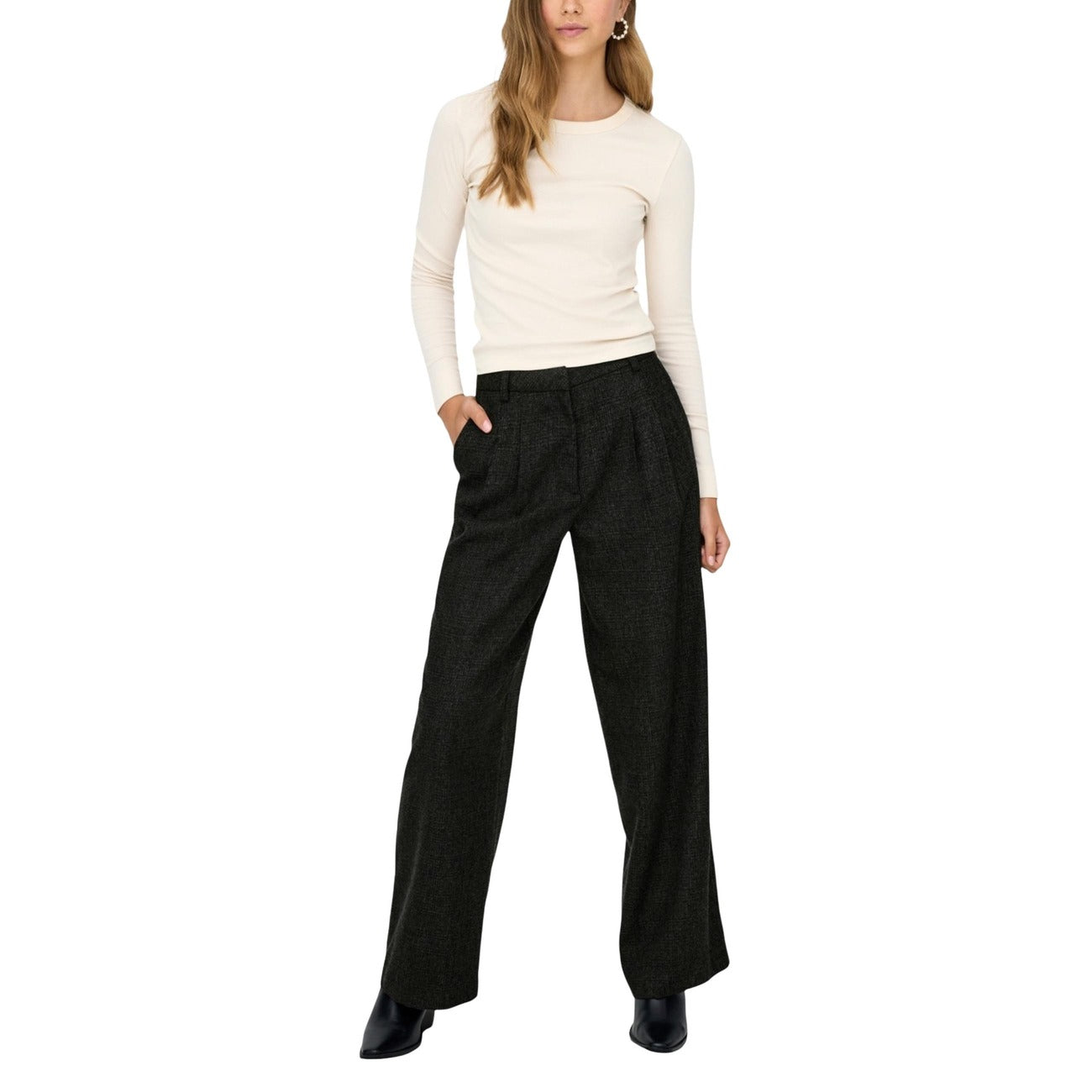 2444308 Jacqueline De Yong Pantaloni Neri Donna